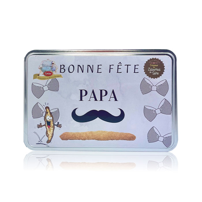 La Zézette de Sète – Boîte à thèmes – Bonne Fête Papa – 250 grs