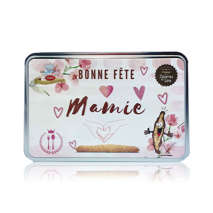 La Zézette de Sète – Boîte à thèmes – Bonne Fête Mamie – 250 grs