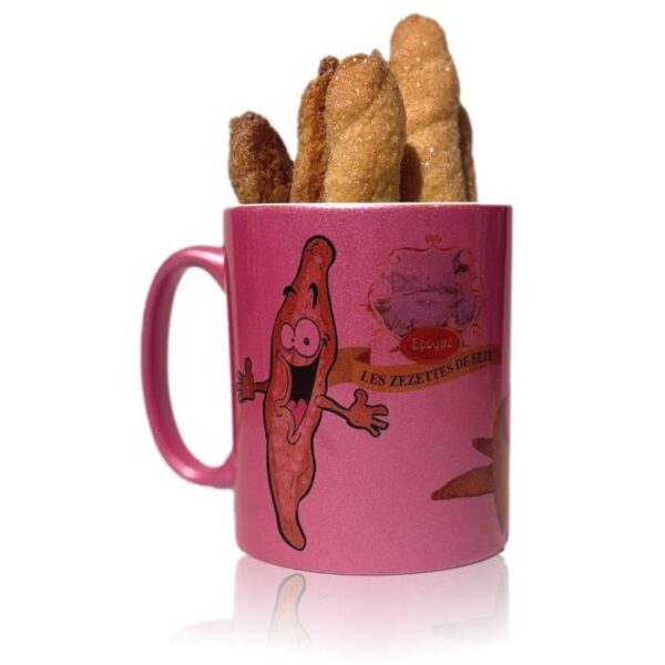 la Zézette de Sète - Mug Pailleté Rose - 100 grs